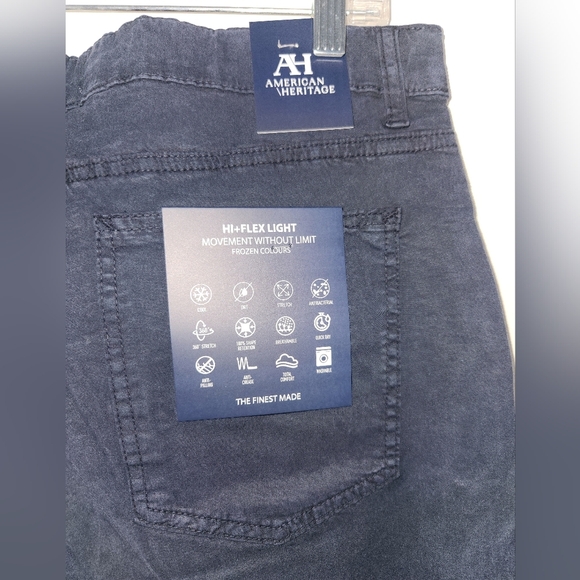 Nwt american heritage mens‎ navy blue leon slim fit pants size 36 x 32.5 - Picture 4 of 7